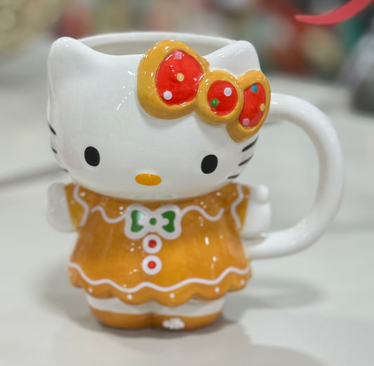 New Hello Kitty gingerbread Christmas coffee mug