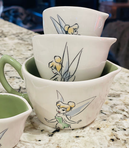 Rae Dunn Tinkerbell Measuring Cups Set Of 4 Disney's Peter Pan Colle -  PipPosh