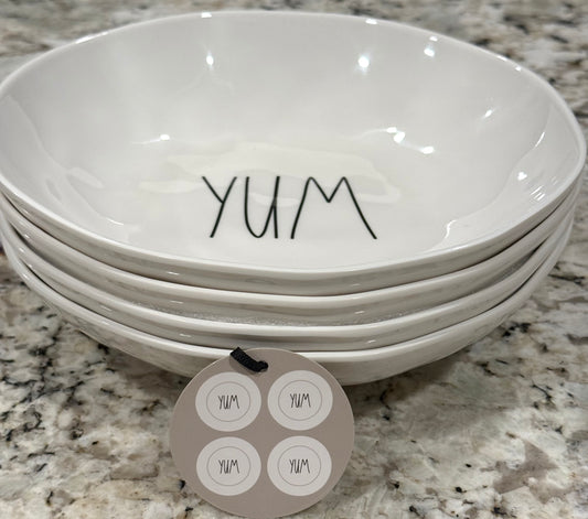 New Rae Dunn 4-piece melanin bowl set YUM