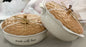 New Rae Dunn white ceramic covered acorn fall Baking dish MADE WITH LOVE 11x9.5