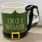 New Rae Dunn x Elf movie ceramic coffee mug SON OF A NUTCRACKER