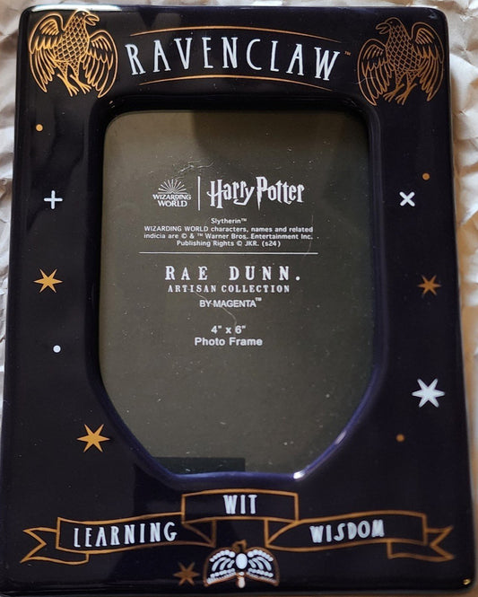 New Rae Dunn x Harry Potter RAVENCLAW 4x6 photo insert picture frame