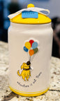 New Rae Dunn x Pixar’s UP! ceramic 9.5” canister decor piece ADVENTURE IS OUT THERE