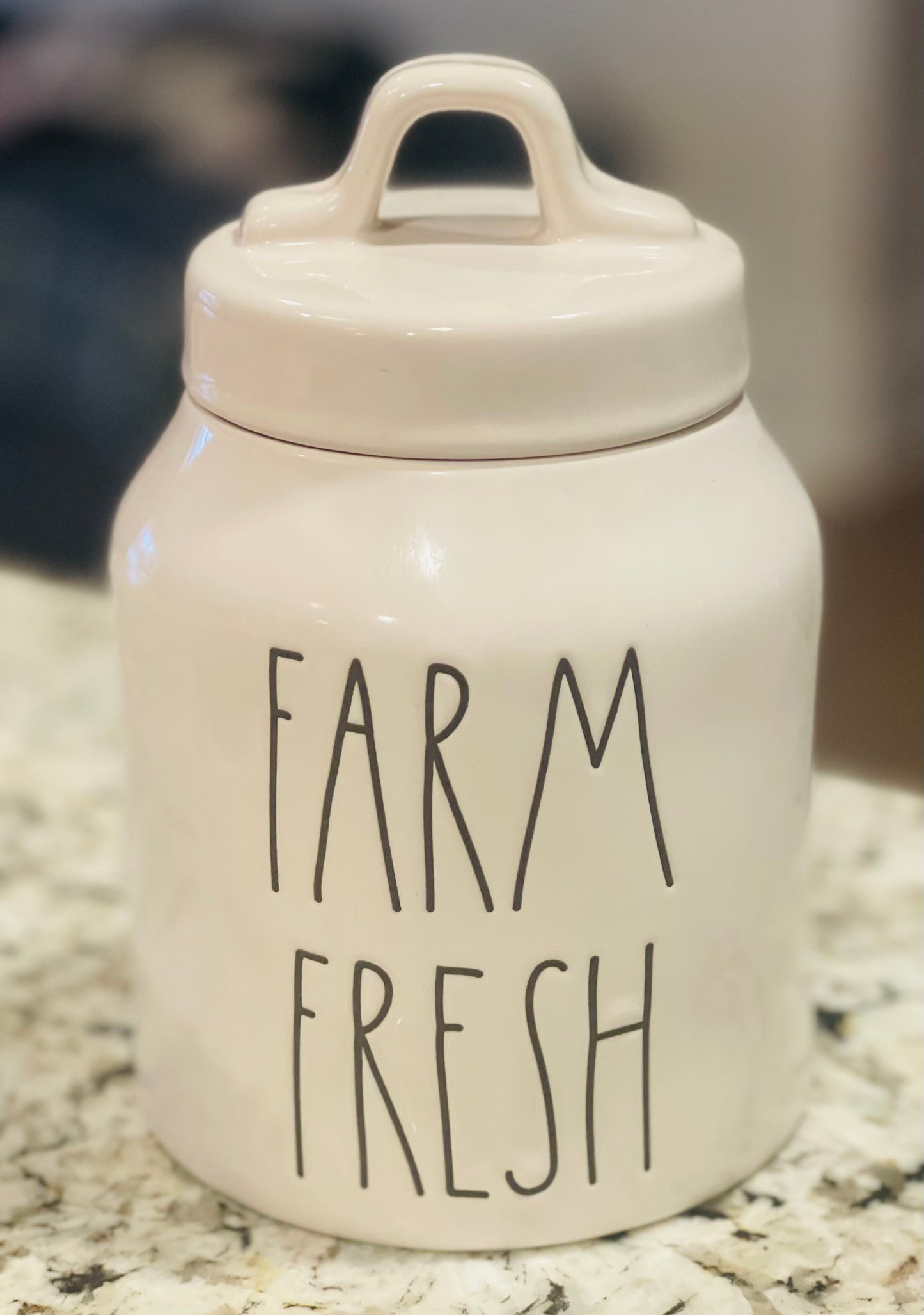 New Rae Dunn white ceramic baby FARM FRESH canister decor