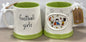 New Rae Dunn x Peanuts Snoopy ceramic coffee mug FOOTBALL GIRLS
