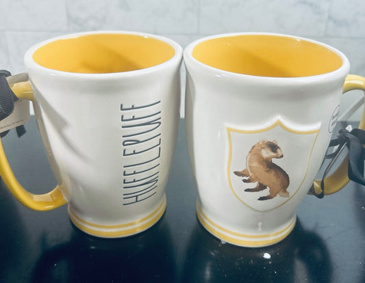 New Rae Dunn x Harry Potter ceramic coffee mug HUFFLEPUFF