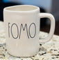 New Rae Dunn white ceramic coffee mug FOMO