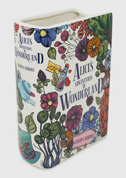 New Large Floral book vase-Alice in Wonderland-Floral Nonsense