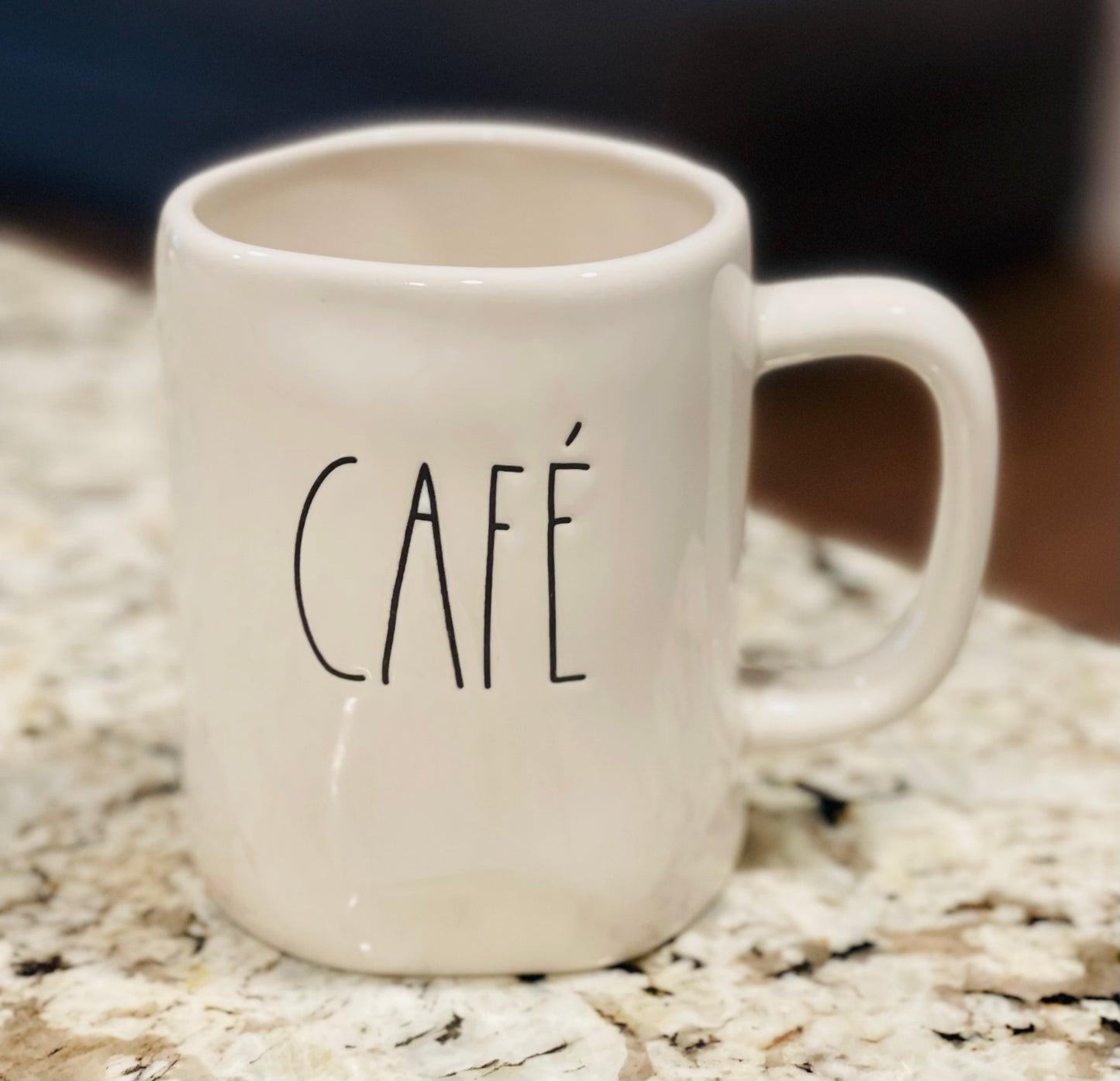 New Rae Dunn white ceramic coffee mug CAF’E