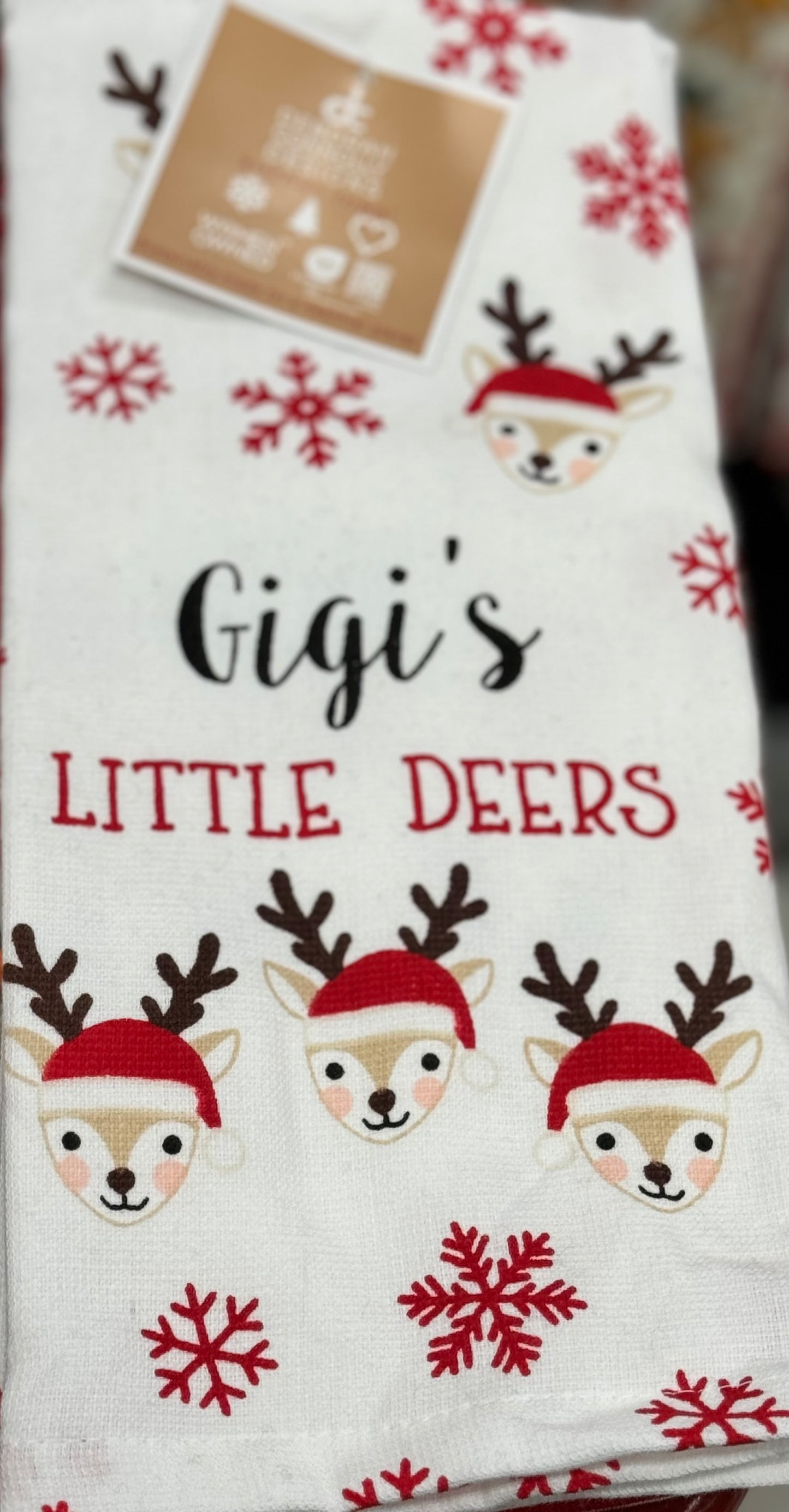 New 3-piece Christmas kitchen dish towel set GIGI’S LITTLE DEERS