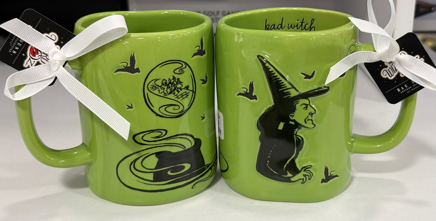 New Rae Dunn x Wizard of Oz green ceramic coffee mug BAD WITCH