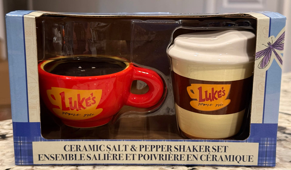 New ceramic Gilmore Girls salt and pepper shaker set