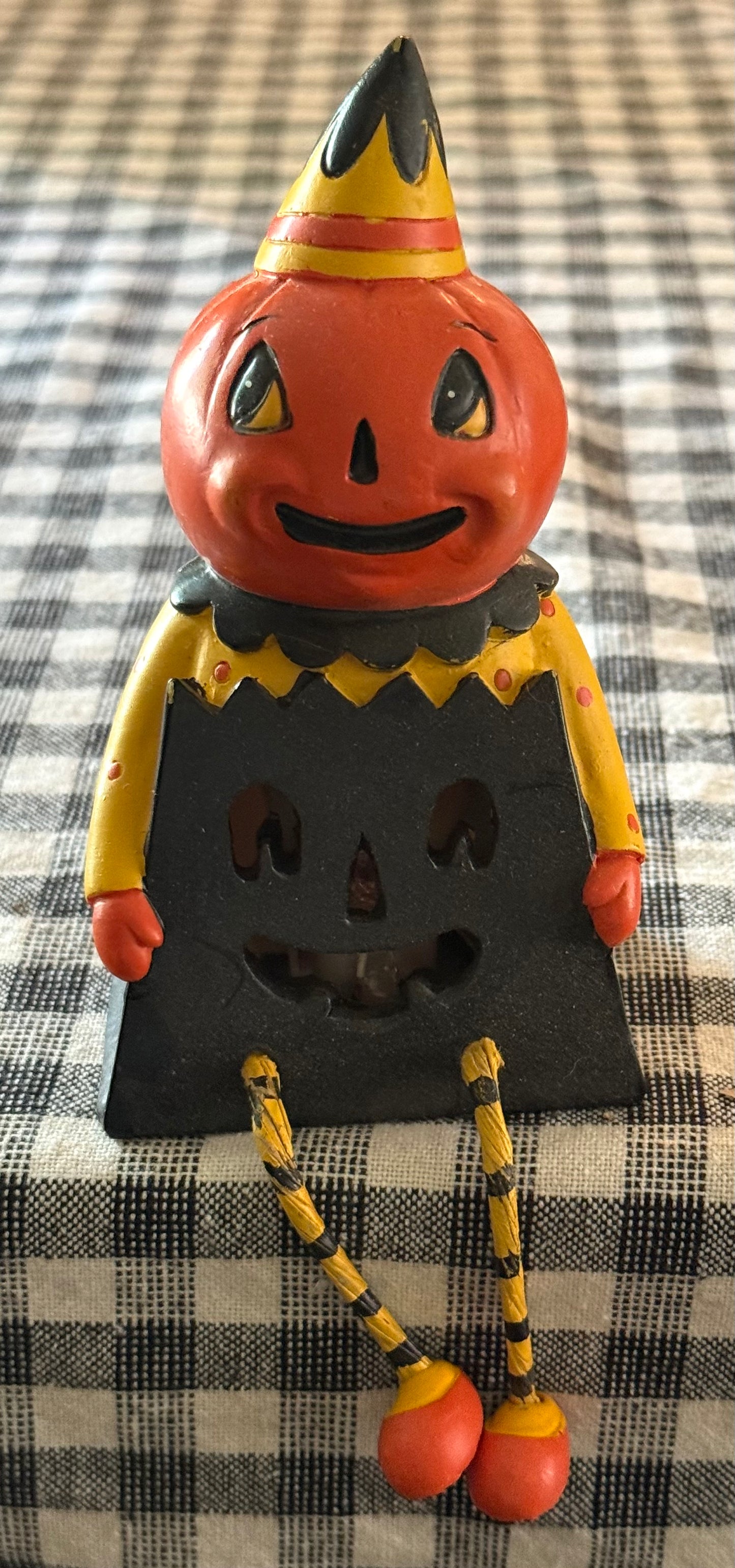 New Joanna Parker Halloween pumpkin light up shelf sitter decor