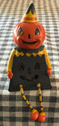 New Joanna Parker Halloween pumpkin light up shelf sitter decor