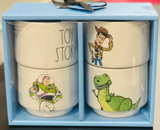 New Rae Dunn x Pixar’s Toy Story ceramic 4-piece boxed cup set