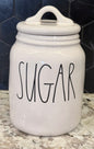 New Rae Dunn white ceramic 6” SUGAR canister