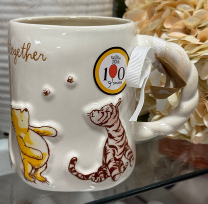 New Rae Dunn x Winnie the Pooh ceramic coffee mug SO OFF THEY WENT TOGETHER