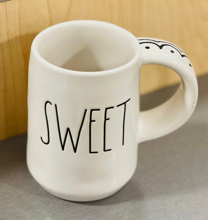 New Rae Dunn white ceramic coffee SWEET