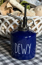 New Rae Dunn blue ceramic plant mister DEWY