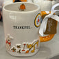 New Rae Dunn x Winnie the Pooh white ceramic fall coffee mug THANKFUL