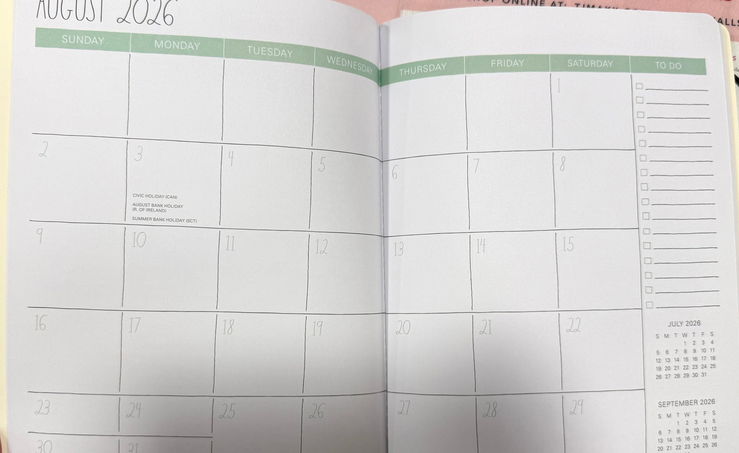 New Rae Dunn softback 8x10 monthly planner 2026-2027 butterfly