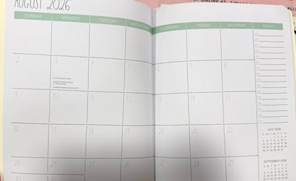 New Rae Dunn softback 8x10 monthly planner 2026-2027 butterfly