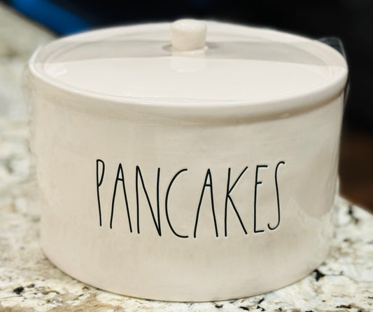 New Rae Dunn white ceramic PANCAKES warmer