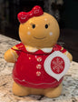 New Strawberry Street 6” Christmas gingerbread girl storage jar