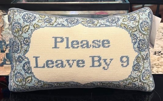 New Cupcakes and Cashmere 9x16  hook cross stitch throw pillow PLEASE LEAVE BY 9