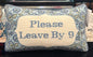 New Cupcakes and Cashmere 9x16  hook cross stitch throw pillow PLEASE LEAVE BY 9