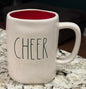 New Rae Dunn white ceramic Christmas mug CHEER
