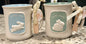 New Rae Dunn 2-piece Easter Bunny coffee mug set BUNNY LOVE & HUNNY BUNNY