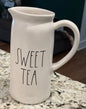 New Rae Dunn white ceramic SWEET TEA pitcher