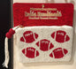 New Made in India beaded football 🏈 print game day pouch