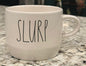 New Rae Dunn white ceramic  mug SLURP