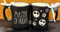 New Rae Dunn black matte ceramic Nightmare before Christmas coffee mug MASTER OF FRIGHT
