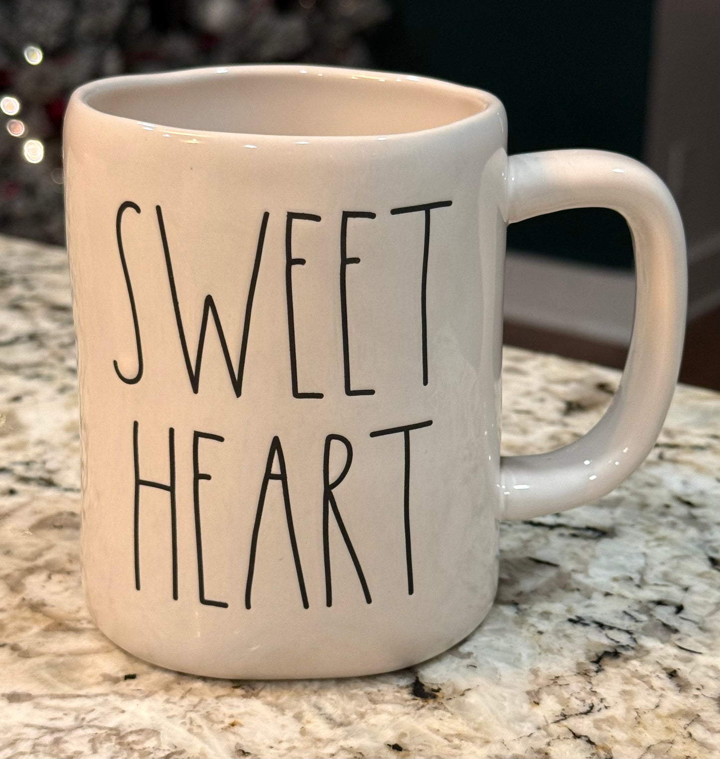 New Rae Dunn white ceramic coffee mug SWEETHEART