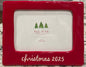 New Rae Dunn red ceramic 5x7 photo insert picture frame CHRISTMAS 2025 -script
