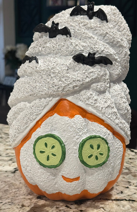 New Martha Stewart towel head spa pumpkin fall decor