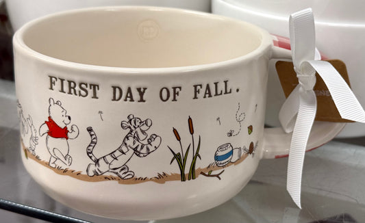 New Rae Dunn x Disney’s Winnie the Pooh ceramic soup bowl THE FIRST DAY OF FALL
