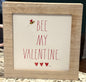 New Rae Dunn wood Valentine’s Day sign decor BEE 🐝 MY VALENTINE.
