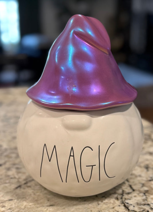 New Rae Dunn white ceramic HALLOWEEN gnome decor MAGIC