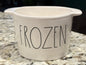 New Rae Dunn white ceramic FROZEN bowl