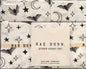 New Rae Dunn white bat/moon Halloween QUEEN sheet set