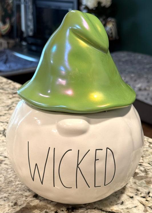 New Rae Dunn white ceramic HALLOWEEN gnome decor WICKED