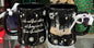 New Rae Dunn x Harry Potter black ceramic iridescent Christmas coffee mug I’D RATHER STAY AT HOGWARTS THIS CHRISTMAS