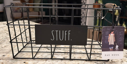 New Rae Dunn metal wire storage basket STUFF