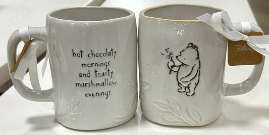 New Rae Dunn x Disney’s Winnie the Pooh ceramic coffee mug -chocolaty mornings