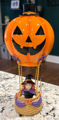 New Goulish Halloween decor hot air balloon witch decor