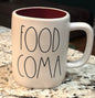 New Rae Dunn ceramic coffee mug-FOOD COMA